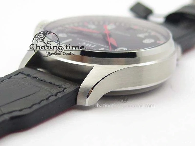 MIROTIME 0428 RelaxedFit Big Pilot Real PR IW500435 “Muhammad Ali” ZF Best Edition On Black Leather Strap A 7295